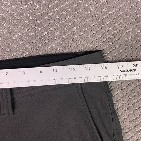 Prana Pants Men's 35 x 32 Charcoal Gray Slim Fit Alameda Chino Hiking Travel - Picture 9 of 12